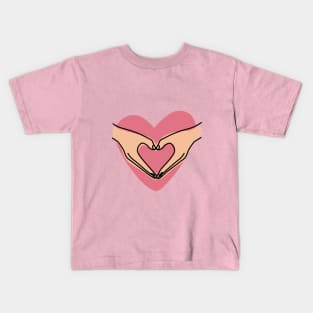 Hand heart v4 Kids T-Shirt